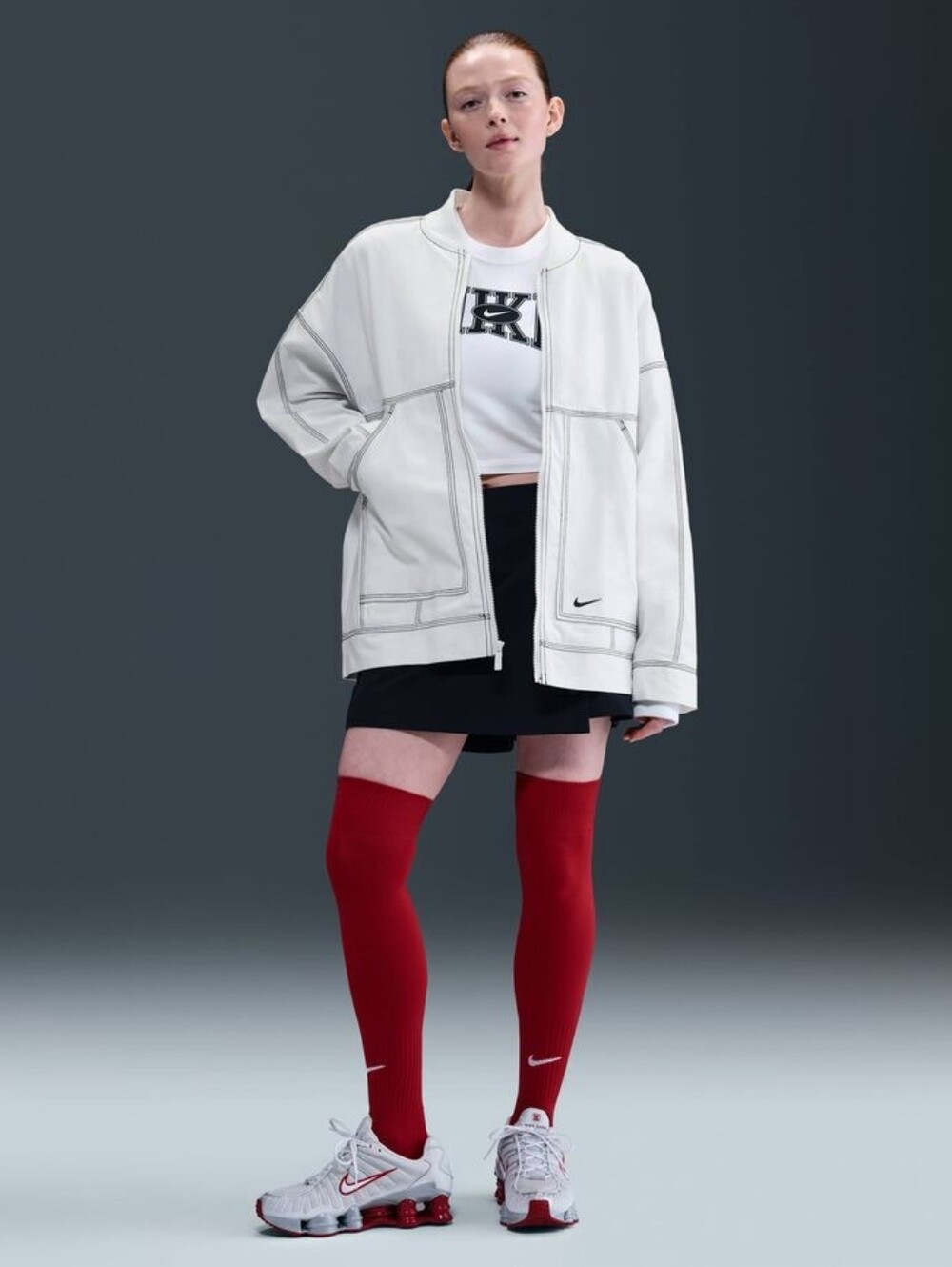 Women's Nike Sportswear Oversized Graphic Cargo Jacket